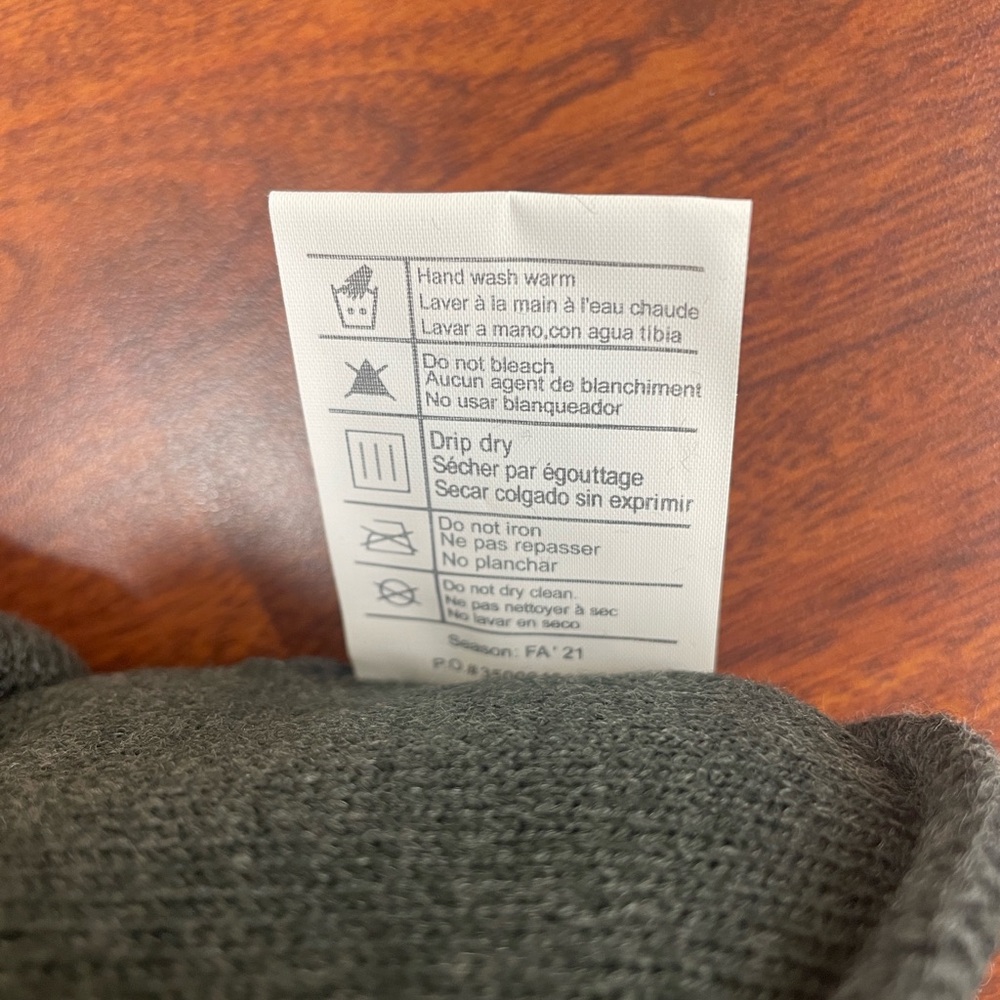 Carhartt Knit Cuffed Beanie in Charcoal Gray - Picture 5 of 5